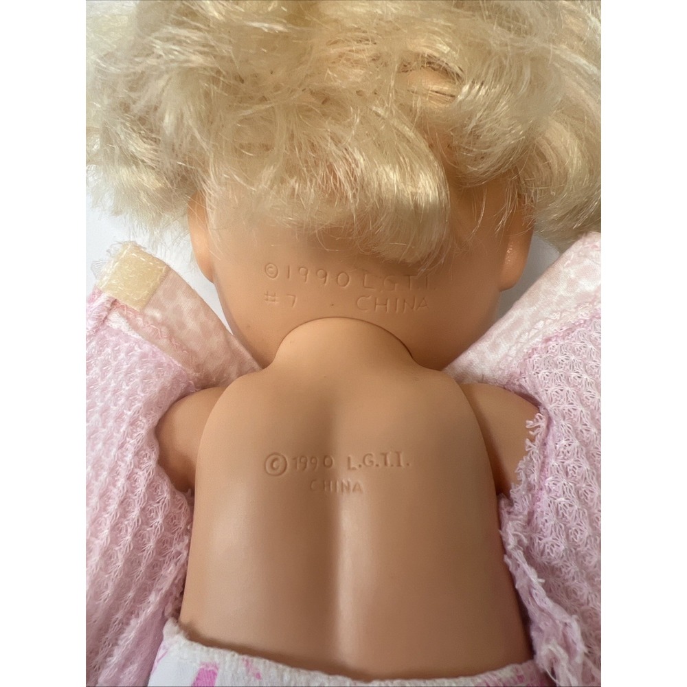Vintage 1990 Galoob Baby Face So Innocent Cynthia #7 Original Top Blue Eyes - Picture 14 of 16